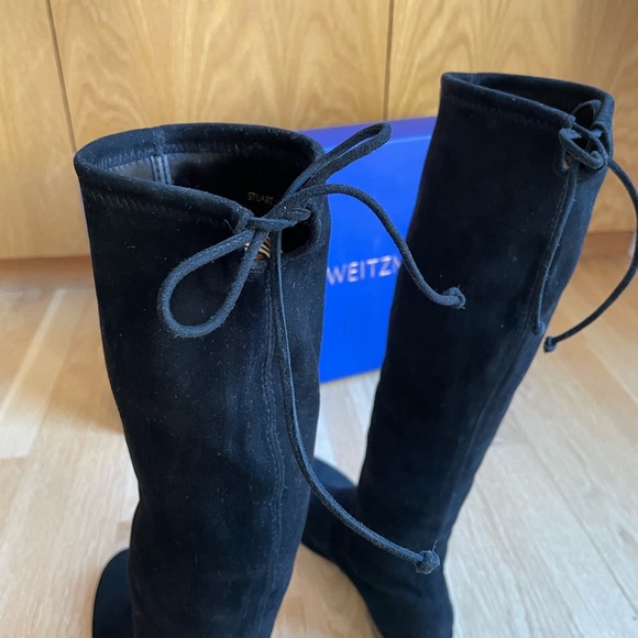Stuart Weitzman Lowland Over the Knee Suede Boots - Picture 5 of 7